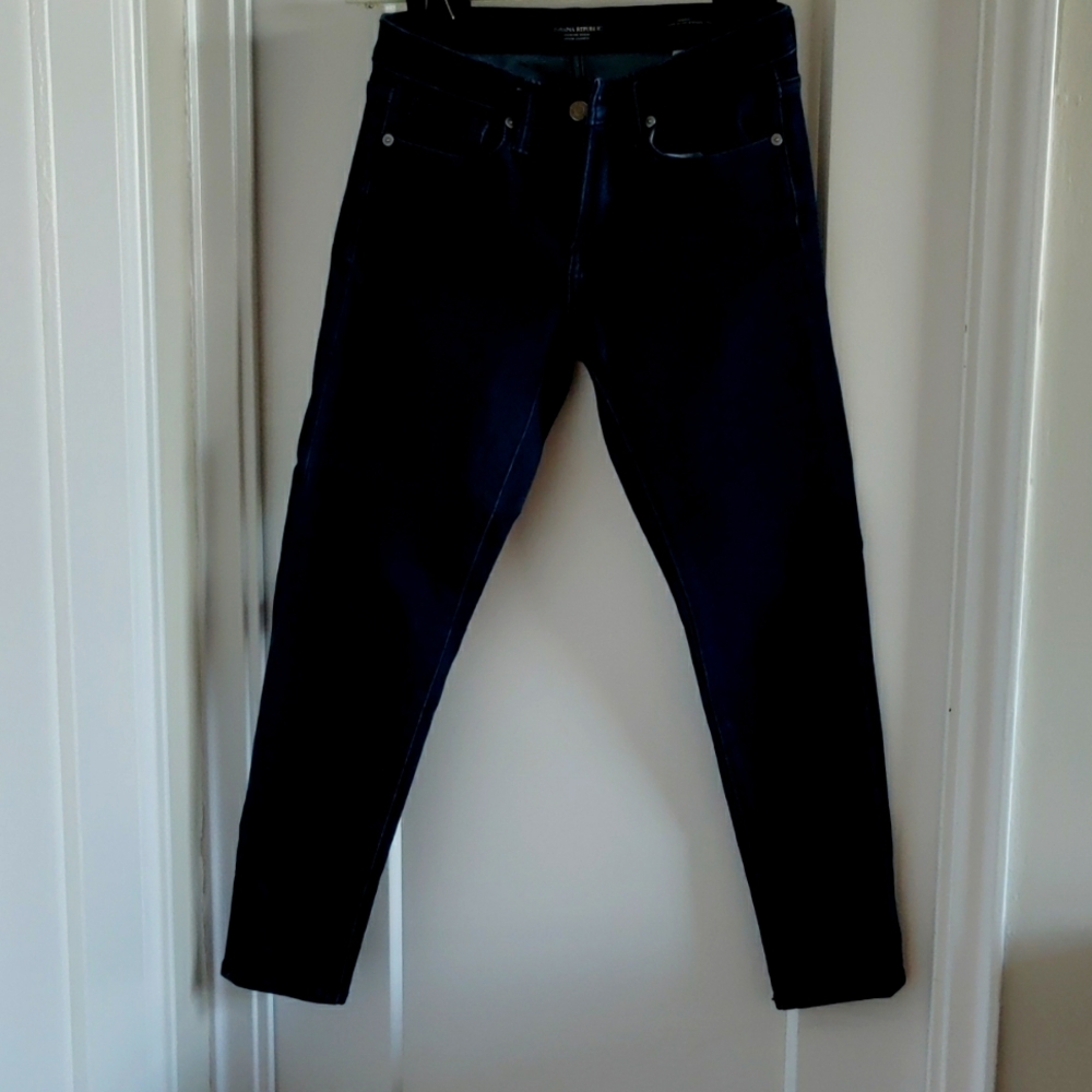 Banana Republic Skinny Jeans – Dark Wash | Size 26P | Cropped Fit